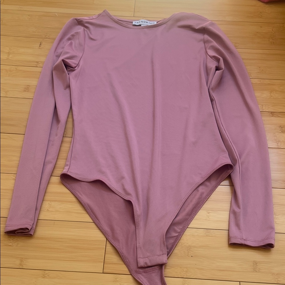 Women's Mauve Long Sleeve Bodysuit